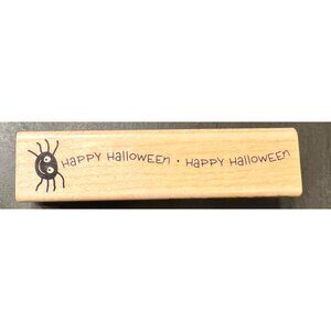 Hero Arts Crafts "Happy Halloween" Rubber Stamp F5077